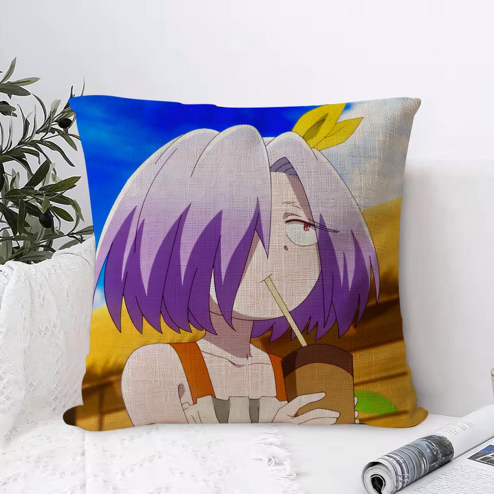 The Shy Hero And The Assassin Princesses Cushion Cover Breathable Linen Pillow Cover Skin-Friendly Home Decor With Hidden Zipper