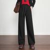 Brand New Women's High-Waisted Wool Wide-Leg Pants: Stylish, Versatile, Slimming, and Casual.