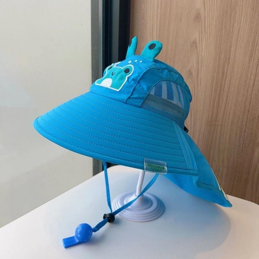 UV Protection Children Beach Hat Breathable Mesh Boys Sunshade Shawl Cap Summer