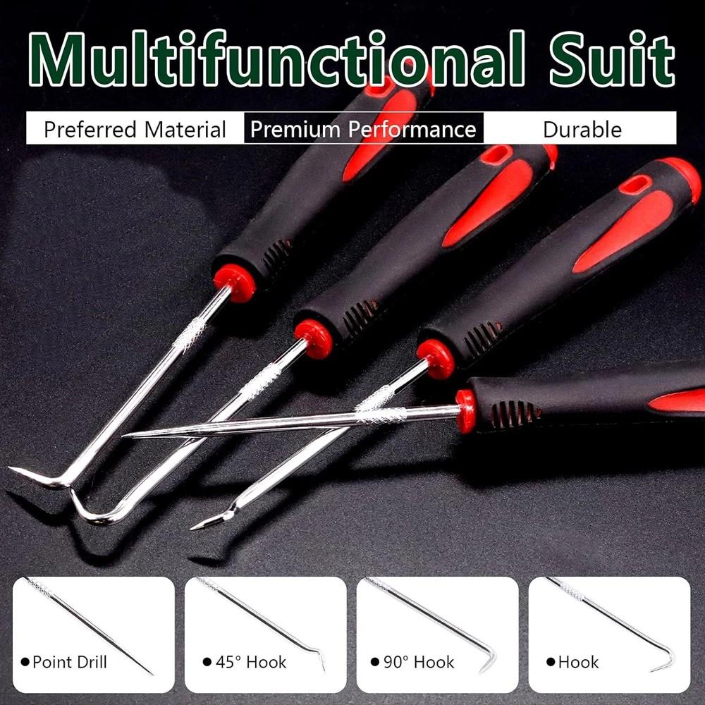Car Oil Seal Puller Screwdrivers Set Long Pick Hook Set Gasket Puller Pick Tools for Removing Car Auto SealTools