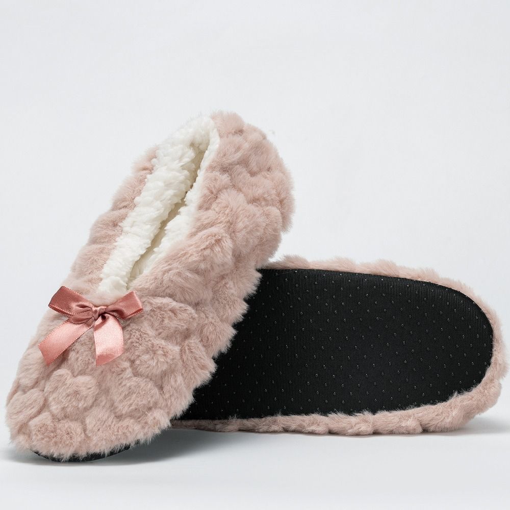 Heart Thicken Plush Socks Thermal Bow Sleeping Socks Simple Winter Floor Socks Girls