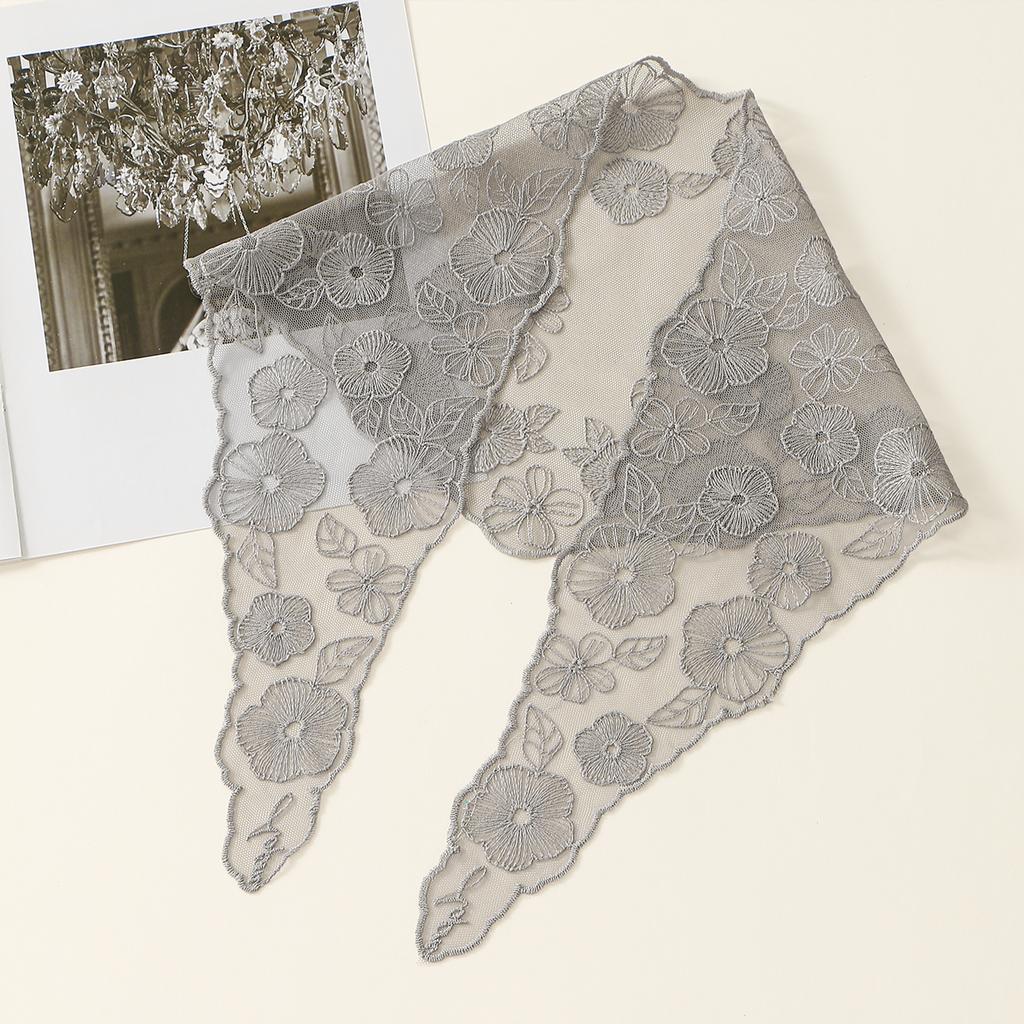 Moda Ins Koronkowa Chusta do Włosów Kobiety Retro Trójkątne Opaski do Włosów Vintage Trójkątna Chusta na Głowę Dziewczęca Elegancka Nakrycie Głowy Akcesoria do Włosów