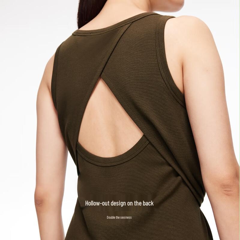 VEROMODA 2025 Autumn Cotton Blend Hollow-Out Back Tie-Detail Slit Long Dress