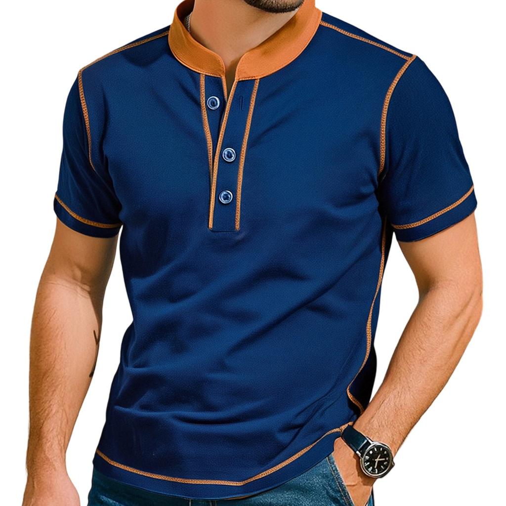 Men'S Knitted Shirt Street Casual And Fashionable Long Sleeved Top