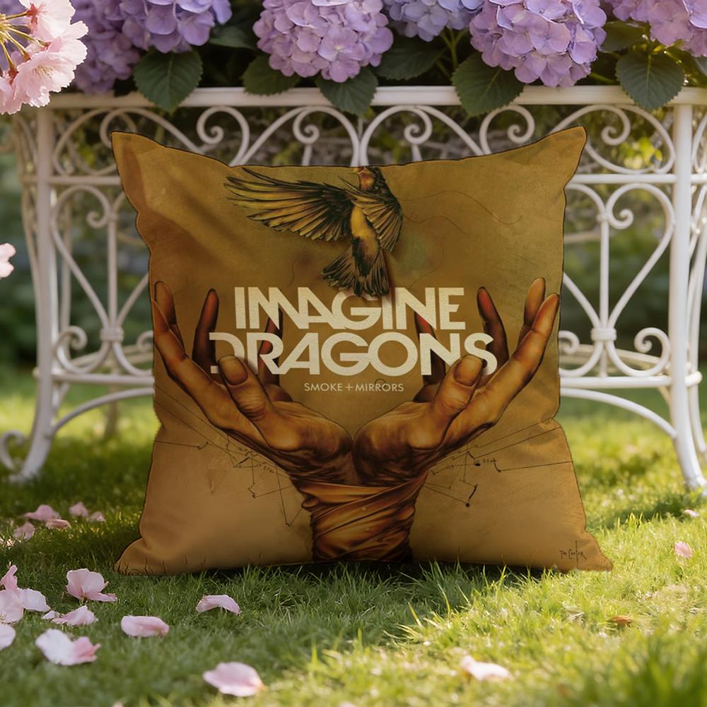 I-Imagine D-Dragons Cushion Cover Home & Car Dual-Scene Pillow Cover: Reversible for Premium Comfort