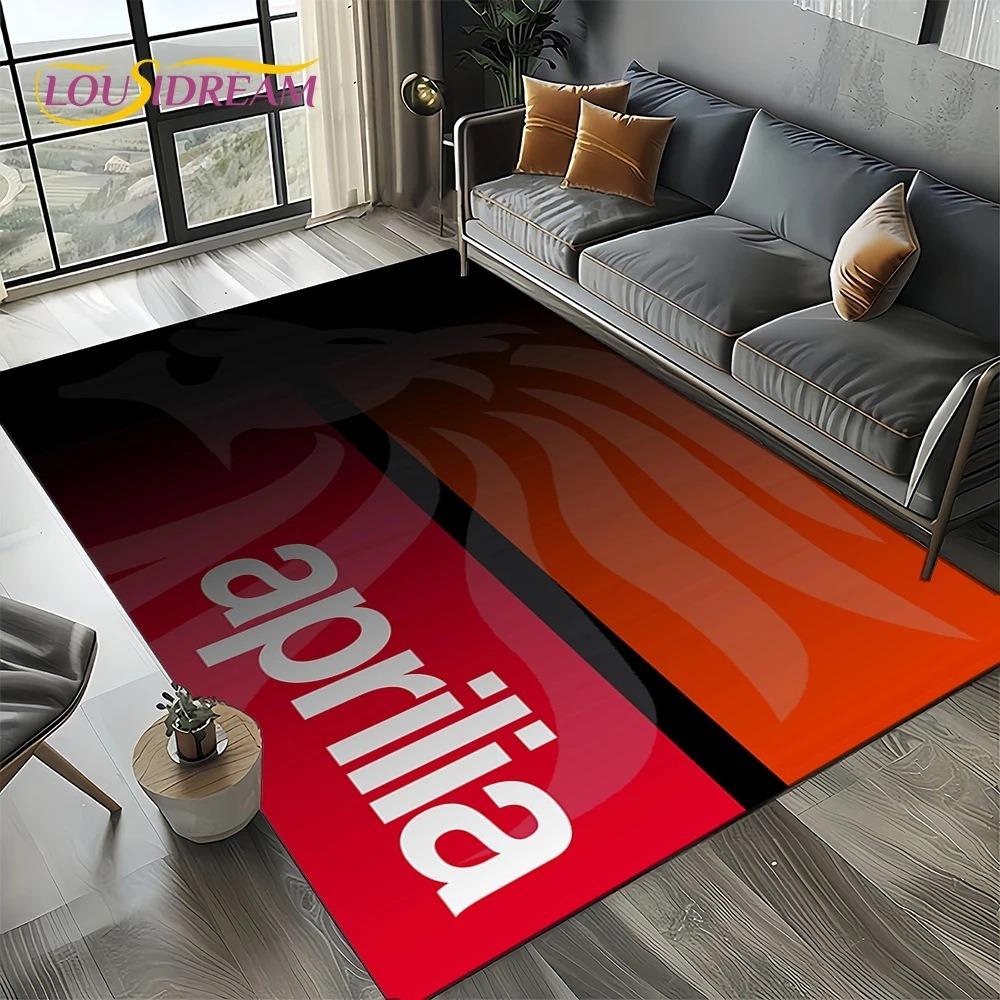 Aprilia Racing Car Logo Large Carpet Rug for Home Living Room Bedroom Sofa Doormat Decor Kids Area Rug Carpet Non-slip Floor Mat