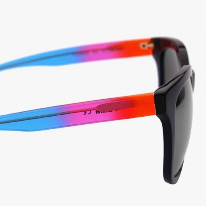 Puma Pu0083sk 001 Square Horn Rimmed Over Asian Fit Mirror Sunglasses