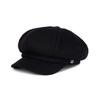 VARZAR VA Square Studded Wool Newsboy Cap Black