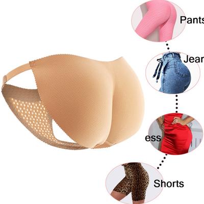 3D Push Up Women Sponge Padded Panties Butt Lifter Three-dimensional Buttocks Fake Ass Brief Butt Hip Enhancer G-string Seamless
