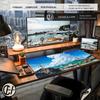 HYBXAXC Japanese Street Style Mouse Pad Gamer HD Large Custom Mousepad XXL Desk Mat Natural Rubber Carpet Gaming Laptop Mice Pad