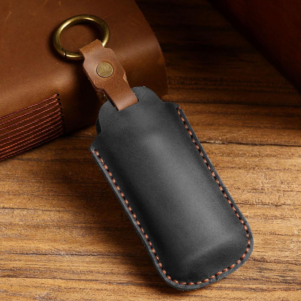 Genuine Leather Car Key Case for GAC Trumpchi GS8/GM8 - Full Coverage Protective Shell