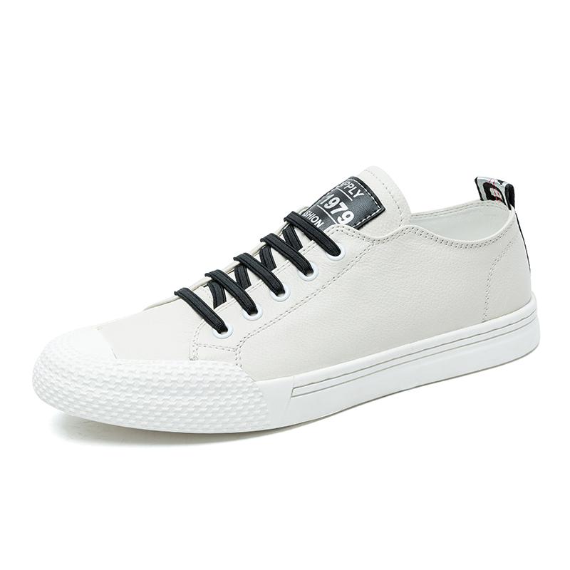 Genuine Leather Mens Shoes Fashion Men'S Sneakers Casual Flats Men Spring Outdoor Designer Leisure Walk Comfortable Men Sneaker