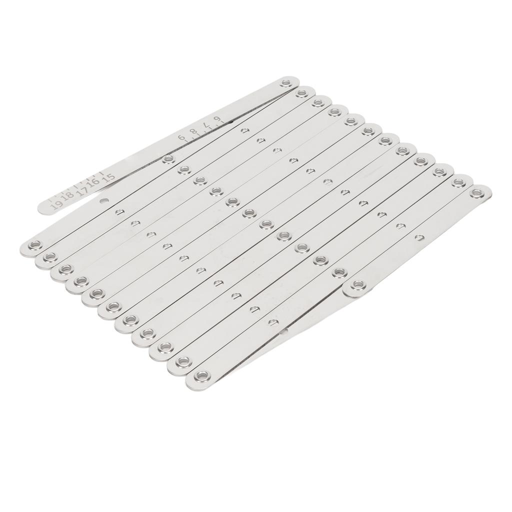 Aluminum Expanding Sewing Gauge Multifunctional Equal Space Adjustable Length Button Guide Spacing Device for Button Hole Curtains Crafts