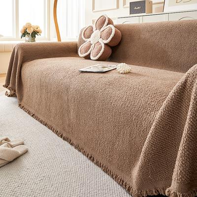 Plush Yarn Simple Sofa Towel Winter Universal Sofa Cover Full Set Non-Slip Warm Sofa Towel Cover Cloth