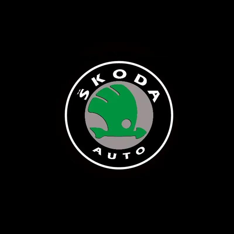 

2pcs Car Door Welcome Light Led HD Projector Lamp Courtesy Lights for Skoda VRS Kodiaq Karoq RS Superb Octavia Yeti Fabia Rapid