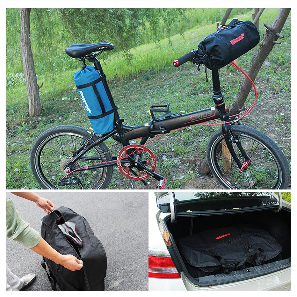 Folding Bicycle Storage Bike Bag for Inch Includes Dedicated Perfect for and Carrying Bag, 16-20 Bikes, Case, Cycling, Touring,