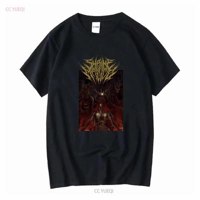Shrine Of Malice Deathcore Band Schwarzes T-Shirt Ohne Etikett Lange oder kurze Ärmel Vintage Gewaschenes Oberteil Für Den Täglichen Gebrauch Bequem