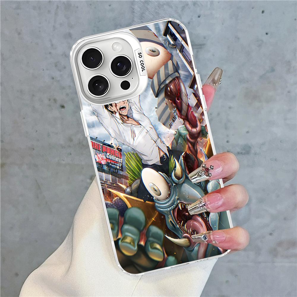 One Punch Man Phone Case For IPhone 16 15 14 13 12 11 Pro Max X XR XSMAX 8 7 Plus Matte Shockproof Back Cover