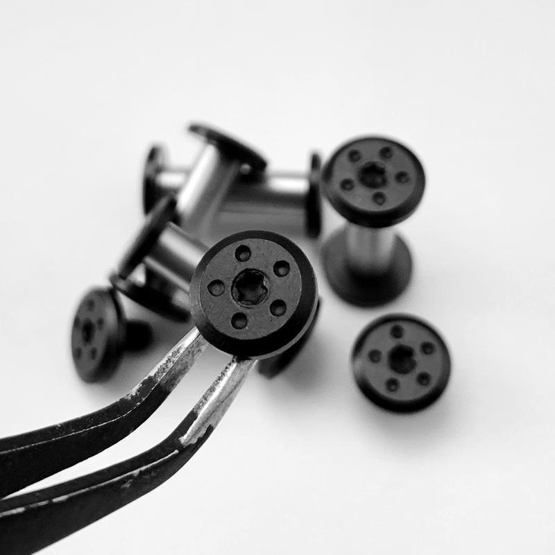 10 Sätze M3.5 Gewinde Messergriff Edelstahl Feststellschrauben Klappmesser Schaft Spindelachse Nieten DIY Machen Zubehör Nägel