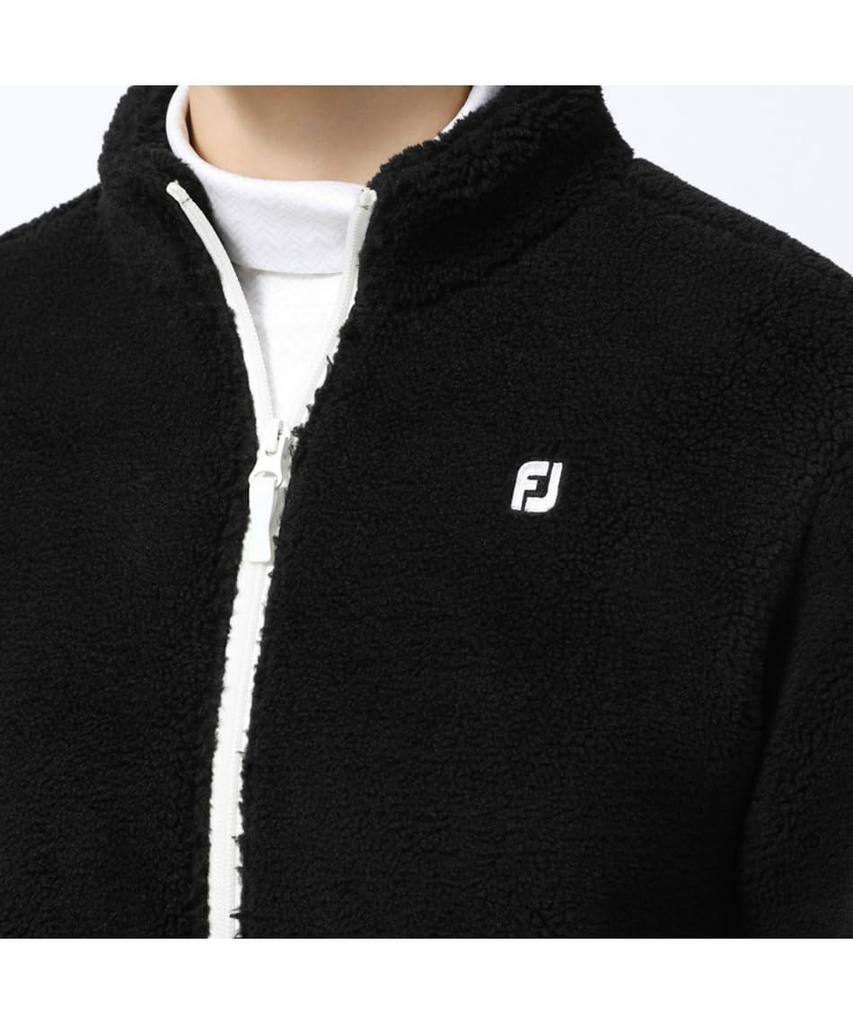 FootJoy Modern Classic Logo Ribbon Boa Jacket Size L FJW-F23-O03 Women's White,