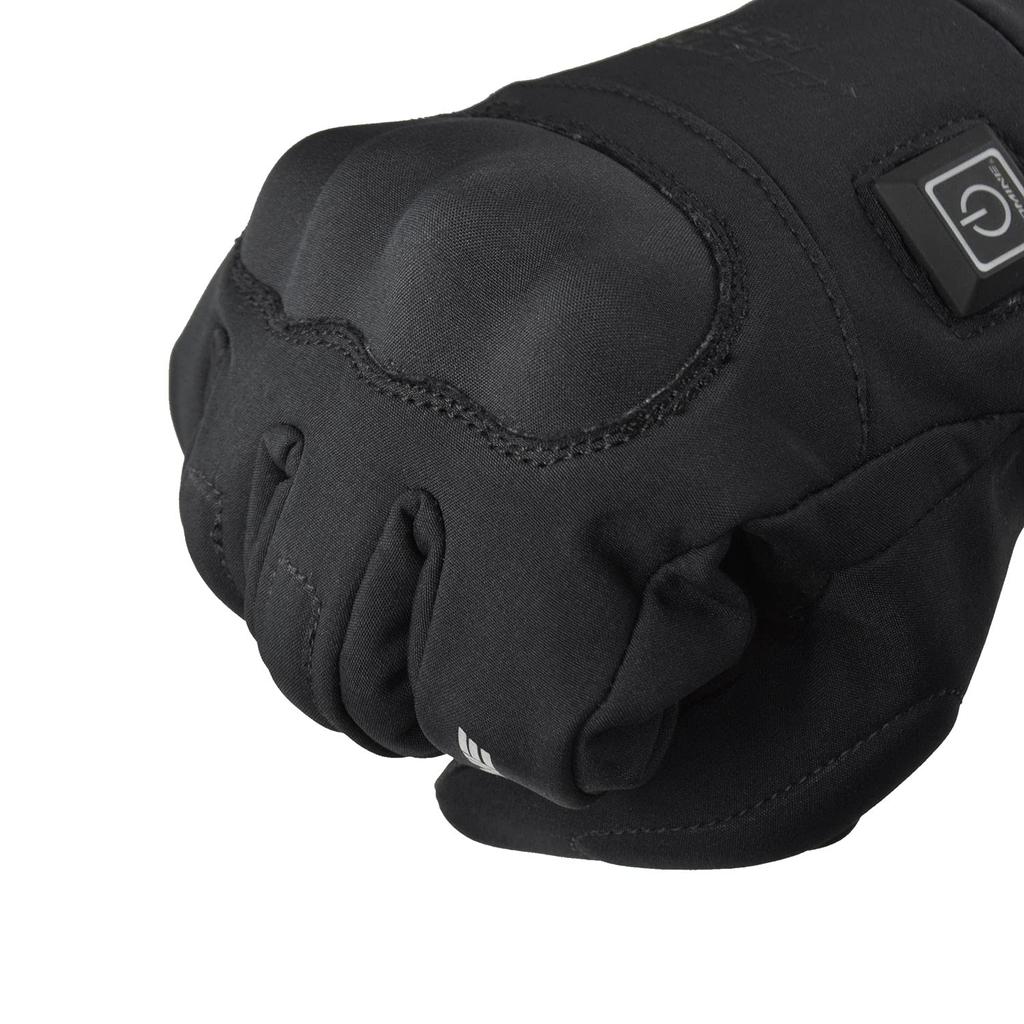 Komine Motorcycle Gloves 12V Protect XL EK-216 E-Gloves, Black,