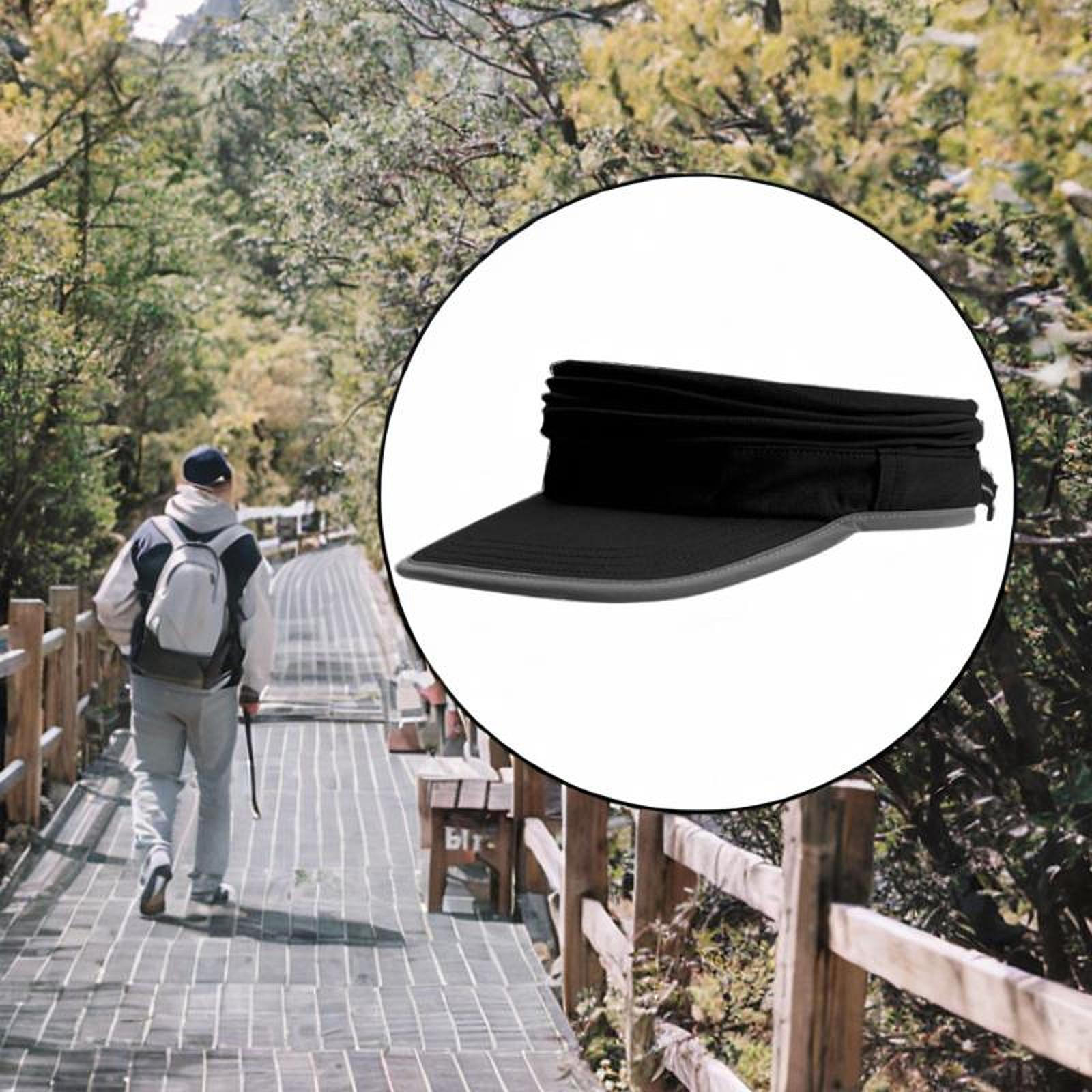 

Осенняя шляпа от солнца бейсболка с пустым верхним козырьком для мужчин велоспорт скалолазание спорт на открытом воздухе Black
