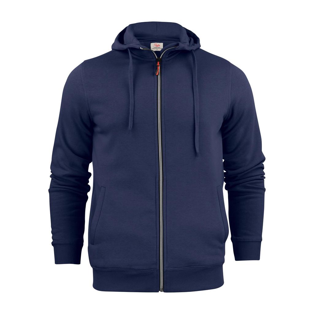Printer Mens Overhead Melange Full Zip Hoodie