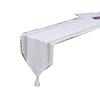 Geometric Minimalist Solid Color Table Flag with Long Hollow Tassel Tea Table TV Cabinet Cabinet Dining Table Dust Cover Cloth