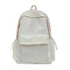 Schoolbag Japanese student travel schoolbag Mori simple letter backpack large capacity light commute solid color backpack versatile
