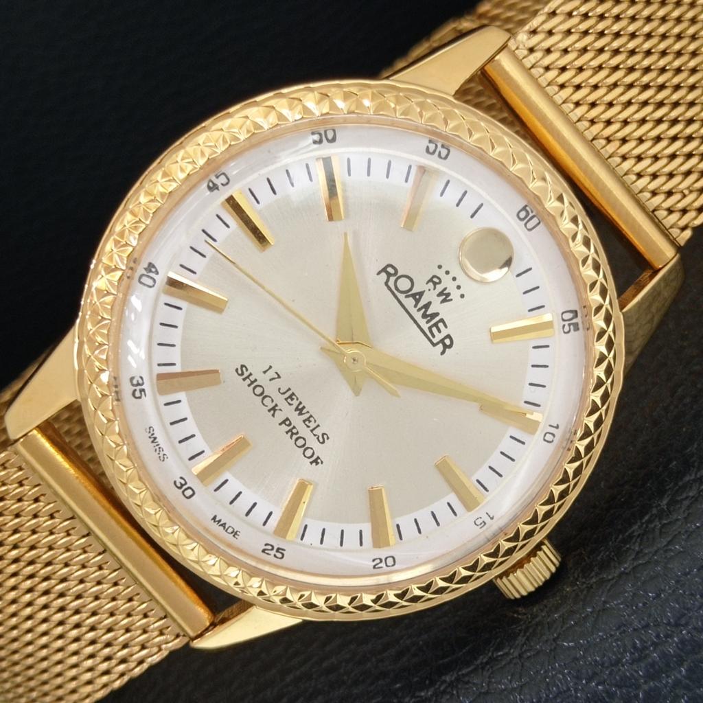 

HAND-WINDING SWISS MENS REFURBISHED VINTAGE SILVER COLOR DIAL WATCH a707359-1