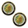 Armor of God Coin 1.57" Diameter Metal Souvenir Coin Put On The Whole Armor of God Double-Sided Armored Soldier Challenge Coin