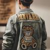 Little Bear Teen High-End Embroidered Men's Denim Jacket