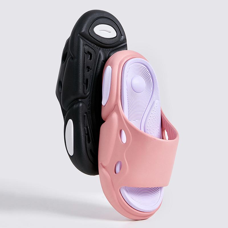 New Unisex Thick Platform Slippers Women 2024 Summer Mixed Color Non Slip Slides Woman Outdoor Beach Flip Flops Couple Shoes 45