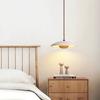 Nordic Minimalist LED Pendant Light Restaurant Bedroom Headboard Pendant Light Danish Cream Style Natural Stone Lighting Fixture