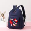 Rucsac Drăguț cu Măr Brodat pentru Fete Rucsac din Pânză Geantă Școlară Elegantă cu Design Floral Rucsac Portabil Ușor