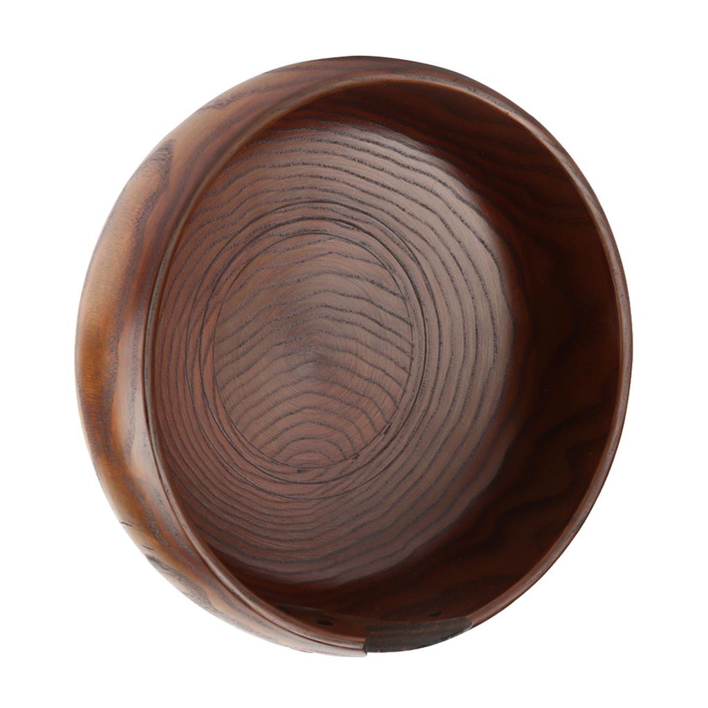 Natural Handmade Crafted Wooden Yarn Bowl for Knitting Crochet Home Decor (Medium Diameter)