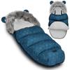 Elmi Ricokids Stroller/sleigh Sleeping Bag - Navy Blue