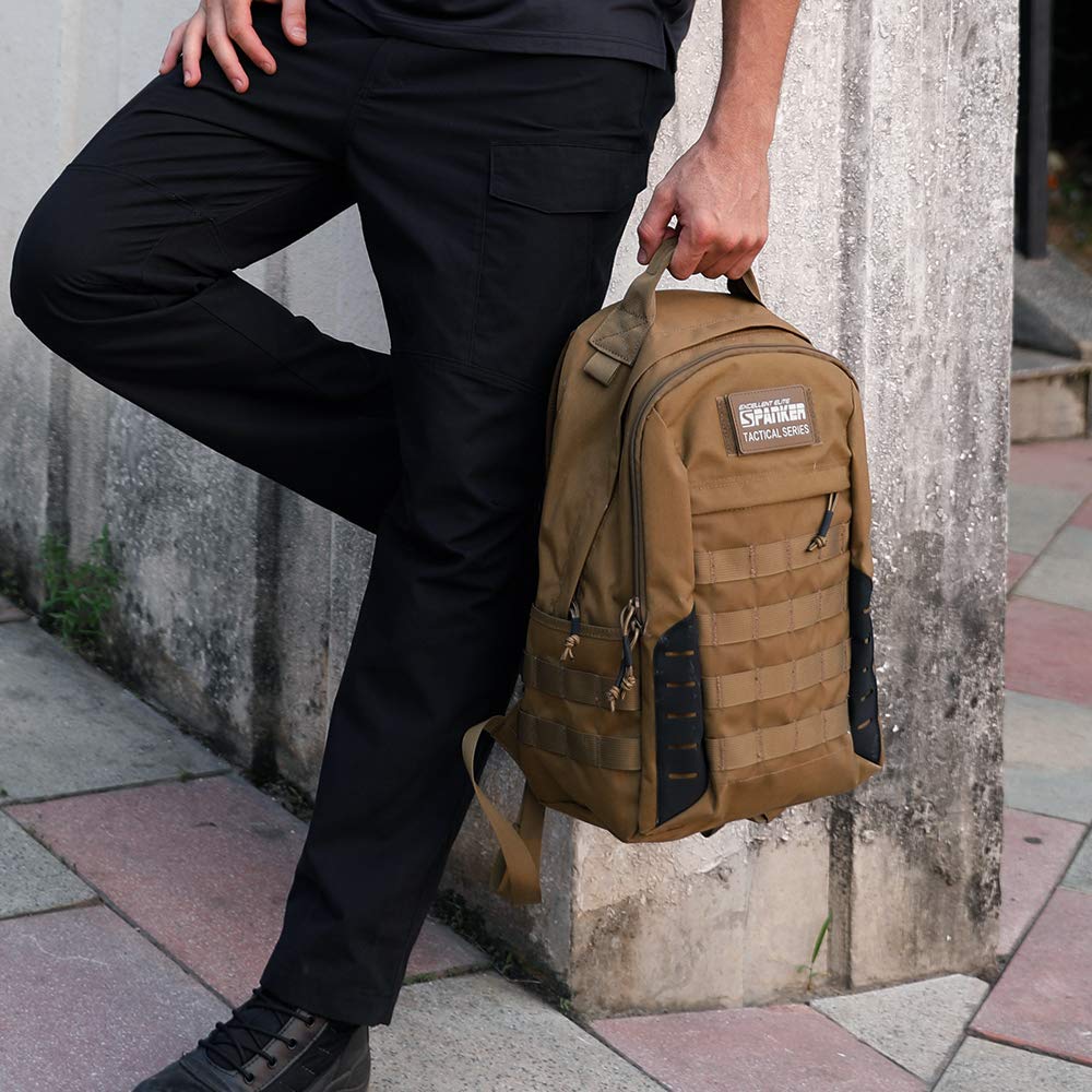 [EXCELLENT ELITE SPANKER] Military Backpack, Water-Repellent, MOLLE System, 24L Capacity, Outdoor Backpack, MOLLE System, Hiking, Airsoft Backpack