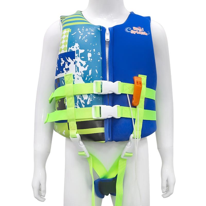 Children's Neoprene Life Jacket - Beginner Buoyancy Vest for Swimming and Water Park Safety