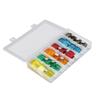 24PCS Car Blade Fuses Zinc Alloy Fuse Assortment Set Automobile Parts 20A 30A 40A 50A 60A 70A