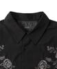 WEGO Short Sleeve Shirt with Floral Korean Loose Perfect for and Size Pattern 2 Men's Motif, Style, Monochrome, Casual, Fit, Spring, Summer, Fall, L,