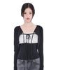 Alkialka Chiffon Ribbon Sleeveless (Black)