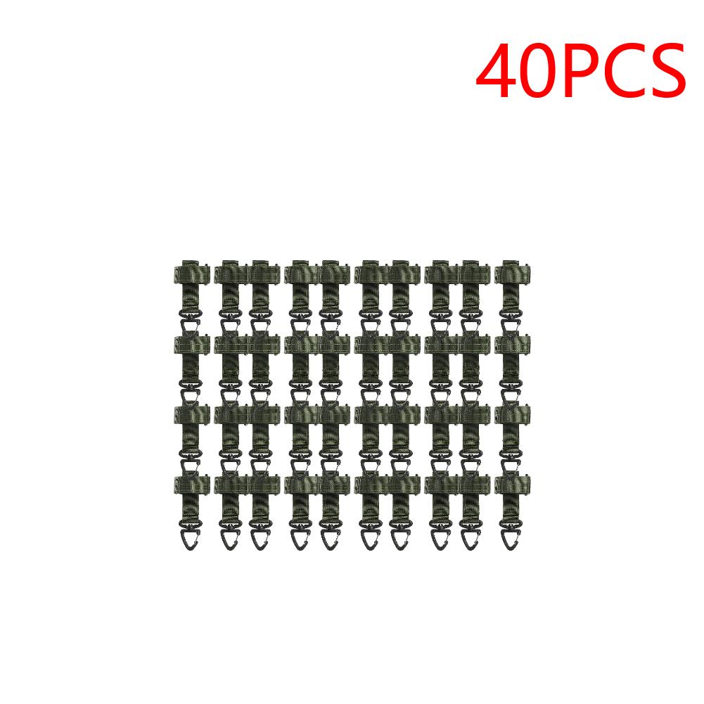 8-40PCS Gloves Hook Climbing Rope Storage Buckle Camping Mountaineering Hanging Buckles Outdoor Accessories