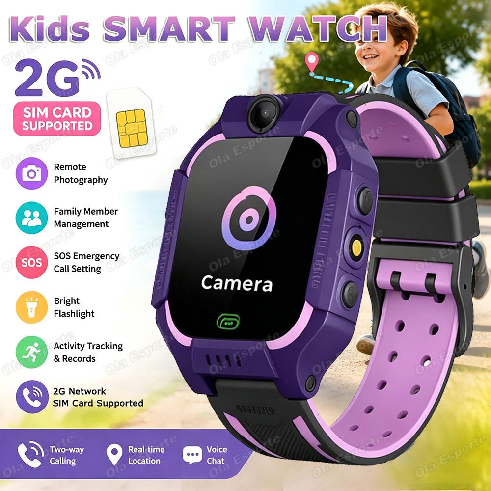 2027 New 2G/5G Kids Smart Watch GPS Location Calls SOS Camera Waterproof Child Watch for Boys Girls Present Gift Ht30 2