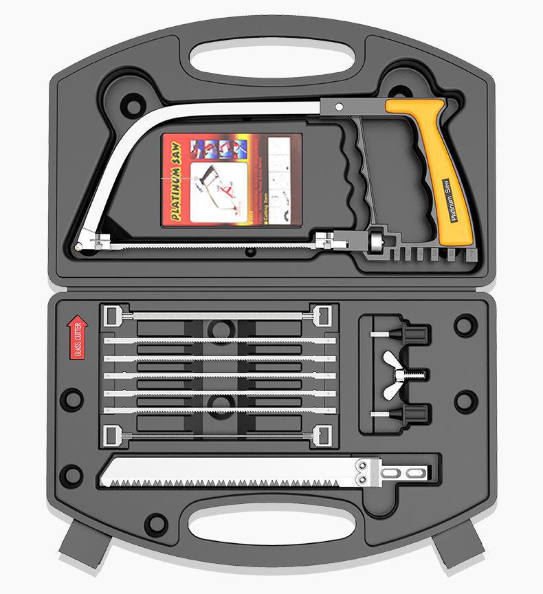 12-Piece Magic Mini Hand Saw Set: Woodworking, Fret, Seven-in-One, Hacksaw, and Tile Blades.