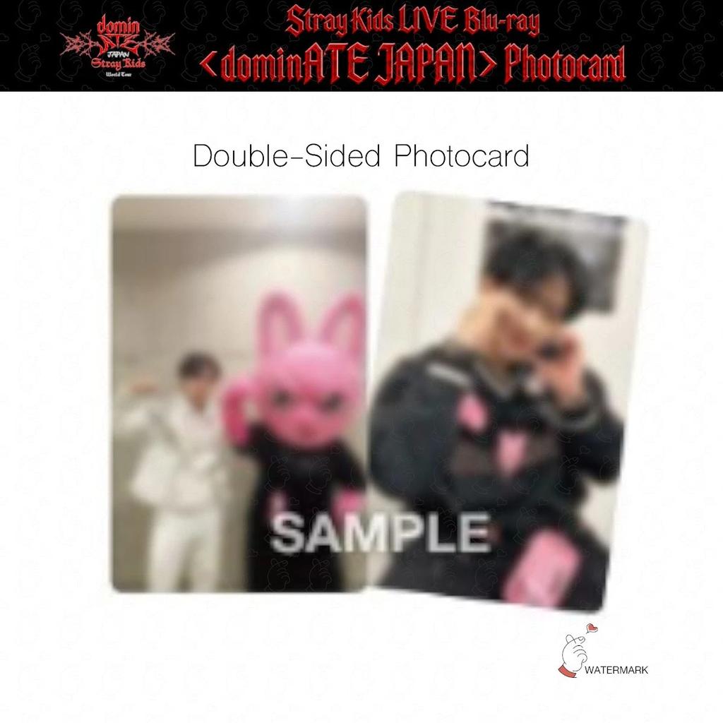 PRE-ORDER Stray Kids World Tour dominATE JAPAN LIVE Blu-ray RAKUTEN POB Double-sided Photo Card Backing Card OFFICIAL