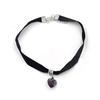 1X Gothic Velvet Heart  Choker Handmade Necklace Pendant Retro 80 90S