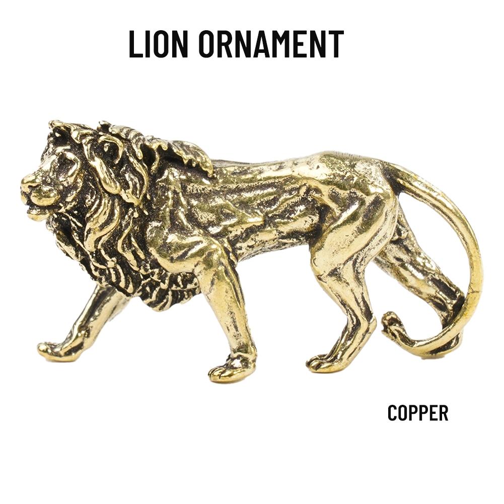 Lion Ornament Miniatures Figurines Craft Desk Decoration Display Handmade