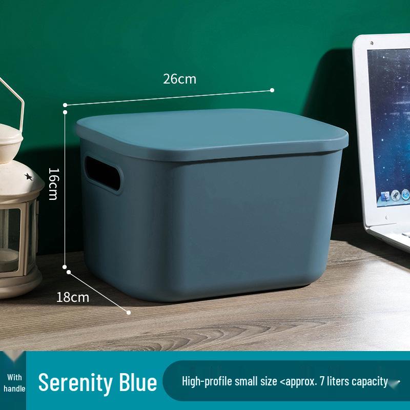 Colorful Macaron Storage Box Set - Dustproof Organizer for Bathroom, Bedroom, Cosmetics, Toys & More (5 Pieces)