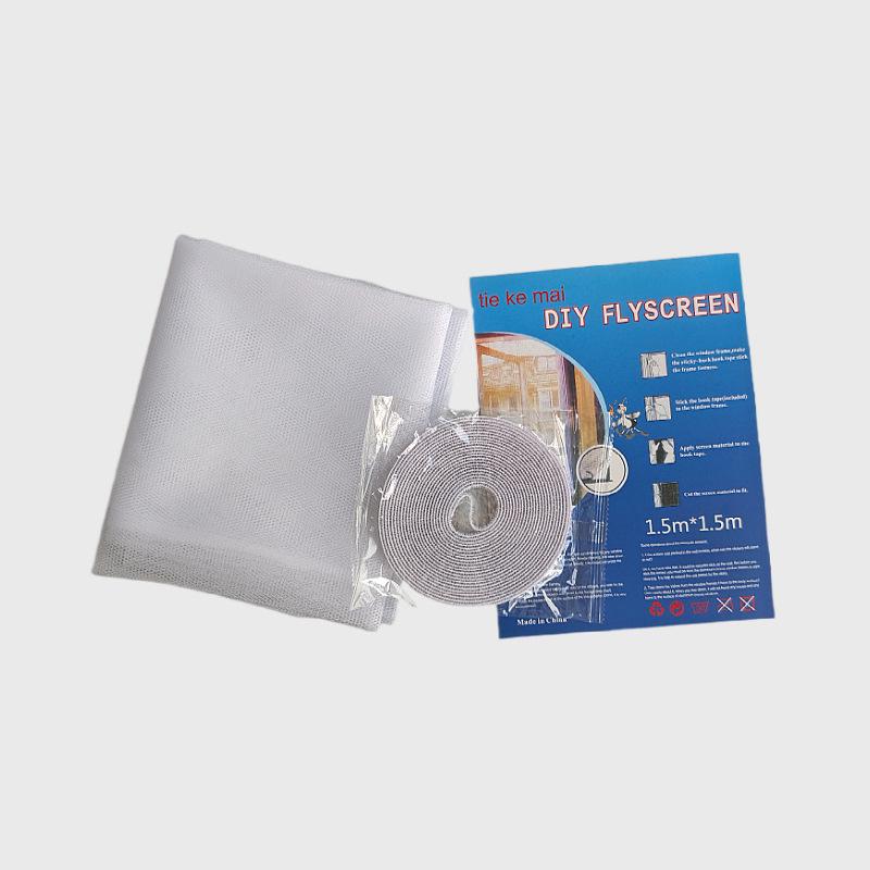 DIY Self-Adhesive Mosquito Net Polyester Mesh Hook & Loop Window Screen